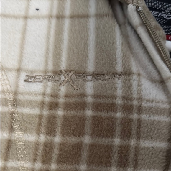 ZeroXposur Cream and Brown Jean Jacket with Cozy Hood - Picture 3 of 9